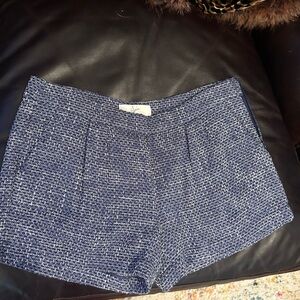 ❤️JOSIE Women's Blue Tweed Shorts
